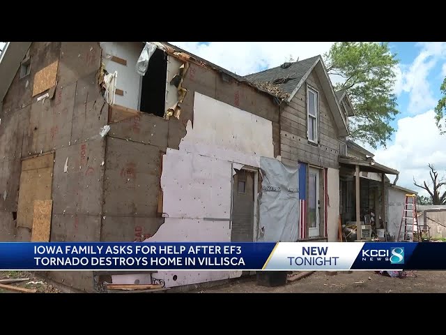 Iowa family asks for help after EF-3 tornado destroys Villisca home
