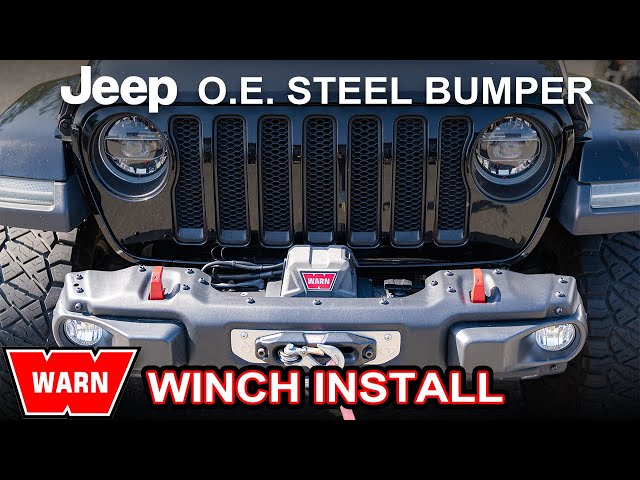 How to Install a Warn Winch on JL/JT O.E. Steel Bumper