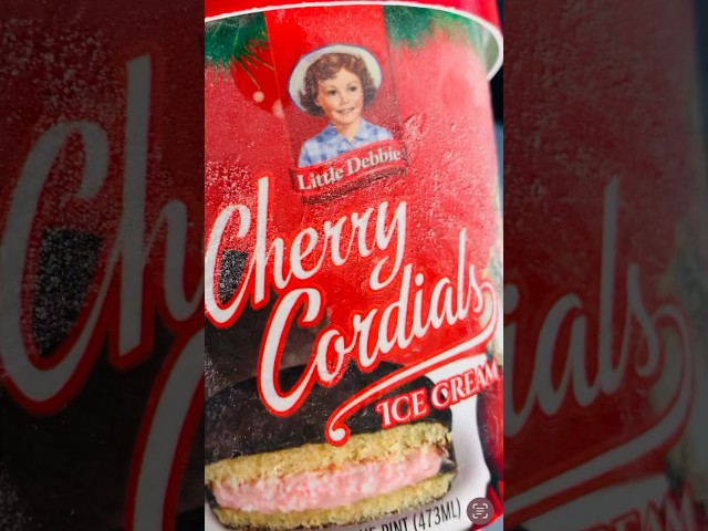 Cherry Cordials Christmas Milkshake!  #christmas #chocolate #icecream #shorts
