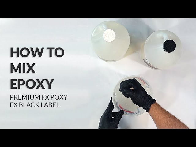 HOW TO | MIX EPOXY RESIN & HARDENER | 1:1 Premium FX Poxy/FX Black Label