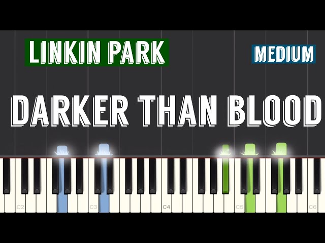 Darker Than Blood - Steve Aoki ft. Linkin Park Piano Tutorial | Medium