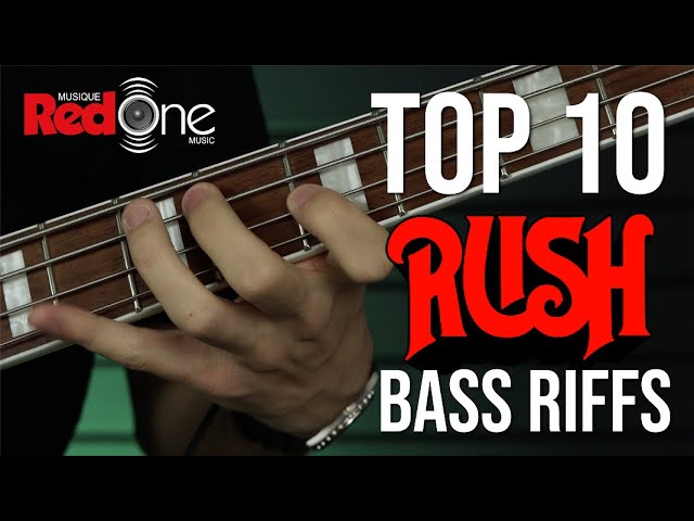 Top 10 RUSH Bass Riffs feat. Tech 21 DI-2112 SansAmp Geddy Lee Signature Pedal