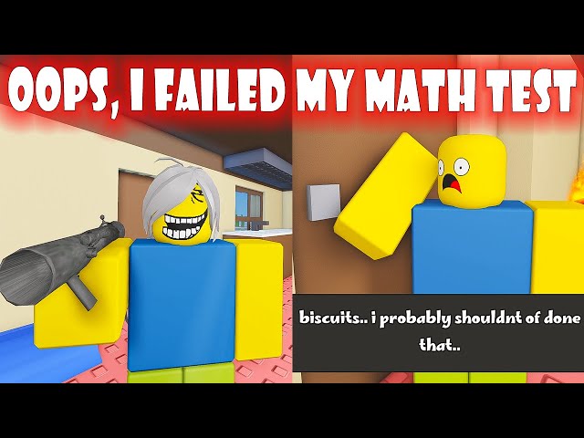 OOPS, I FAILED MY MATH TEST *All 4 NEW Endings, Badges and Full Walkthrough* Roblox