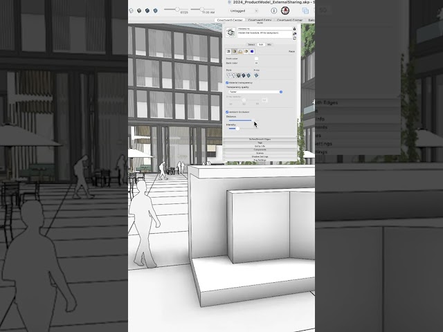 Controlling Ambient Occlusion in #sketchup #tutorial