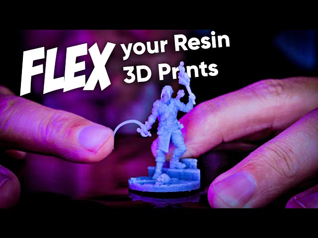 How to make any Resin 3D Print more Flexible