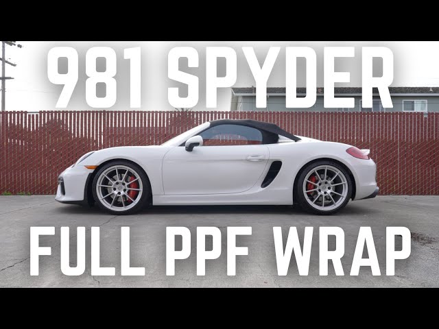 Porsche 981 Spyder - Full Wrap Paint Protection Film - STEK DYNOshield