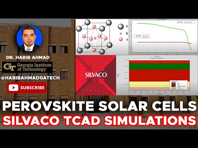 Simulating Perovskite Solar Cells with Silvaco TCAD 🌞💻🔋💡Sustainable Energy 🌞 📊🔬