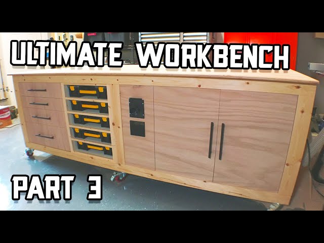 Ultimate Workbench Build - Drawers & Part Organizers // Part 3