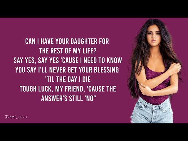 Selena Gomez - Rude (Lyrics) 🎵