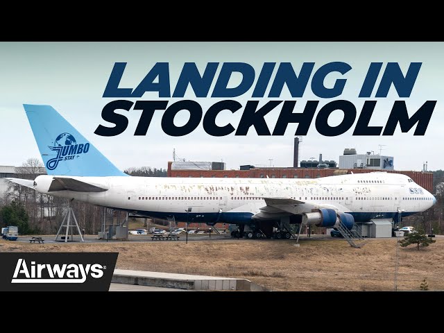 Finnair's A350-900XWB landing in Stockholm Arlanda