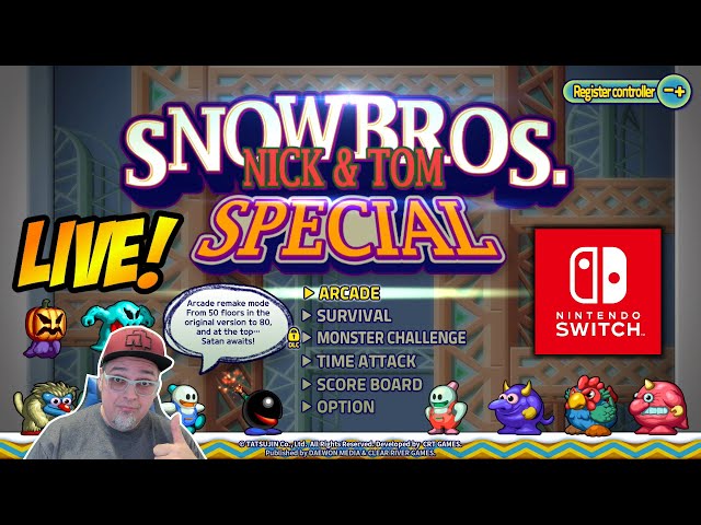 NEW Snow Bros. Special For The Nintendo Switch! LIVE Gameplay!