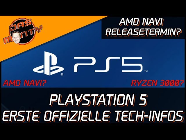 Sony Playstation5 - Erste OFFIZIELLE technische Infos | Ryzen 3000 + Navi in der PS5? | DasMonty
