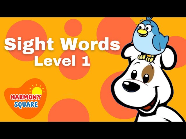 Sight Words for Beginning Reading | Kindergarten Sight Words Level 1 |  Beginning Reading Skills