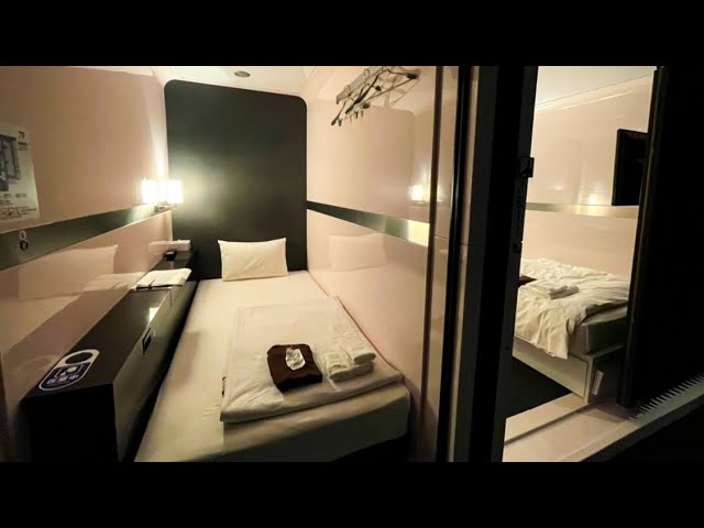 (SUB)Stay in a $30 compact hotel called "First Cabin". 3000円で泊まれるコンパクトホテル”ファーストキャビン”に宿泊してみた