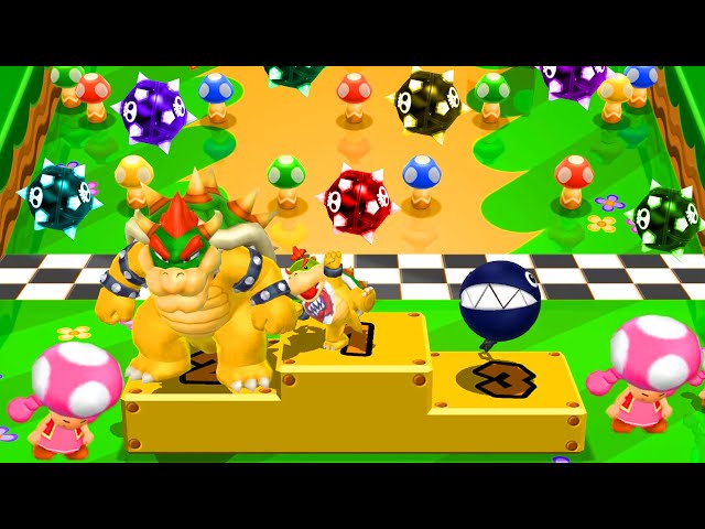 Mario Party 9 Garden Battle  - Chain Chomp vs Bowser Jr. vs Toadette(Master Difficulty) #MarioGame