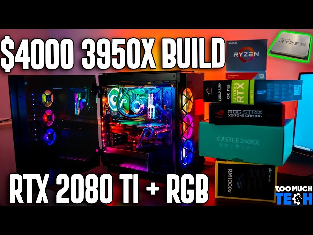 NEW RYZEN 3950X GAMING PC BUILD! RTX 2080 ti, 3950X, Asus Motherboard, Deep Cool Castle 240X