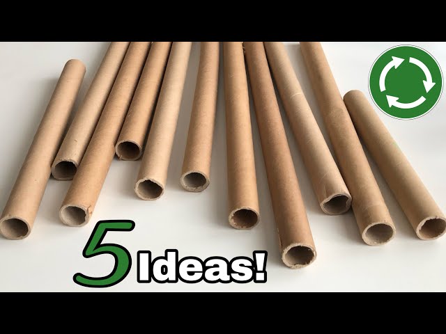 5 Great Recycling Ideas with Cardboard Rolls