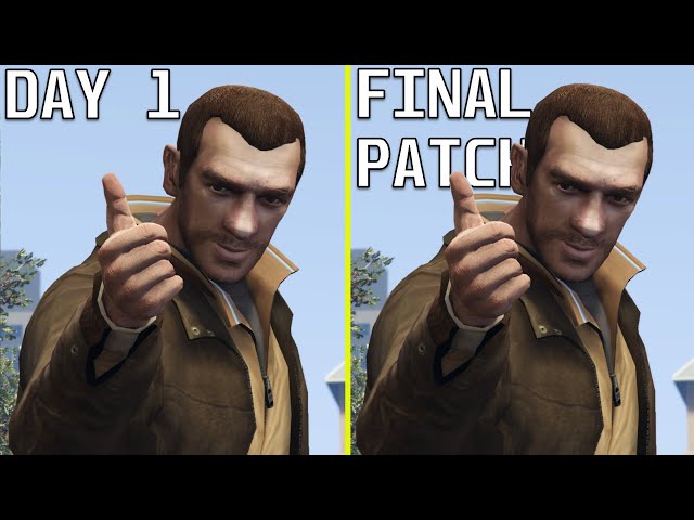 GTA IV Day One vs Final Patch PS3 Frame Rate Test