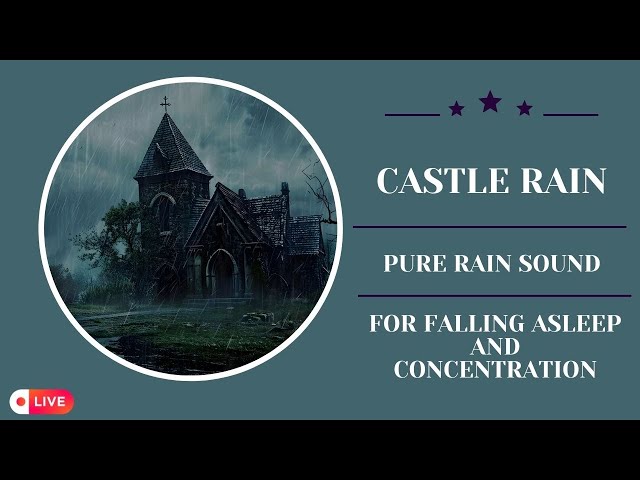 Tranquil Medieval Castle in the Rain