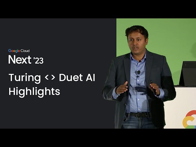 Turing’s journey with Duet AI for AI-accelerated delivery | Google Cloud Next '23 | Vijay Krishnan