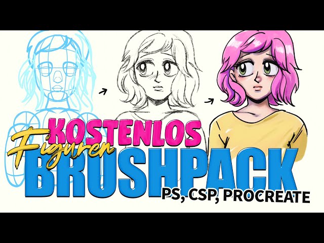 FREE Figuren Brushpack für Photoshop, Clip Studio Paint und Procreate