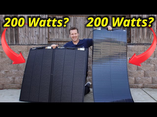 What is BETTER? BougeRV Arch VS Cigs Yuma flexible solar panels