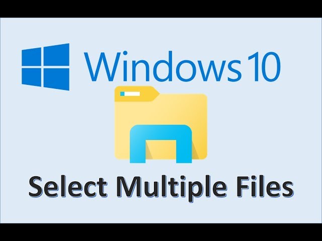 Windows 10 - Selecting Multiple Files - How To Select All - File and Folder on Laptop - Photos in PC