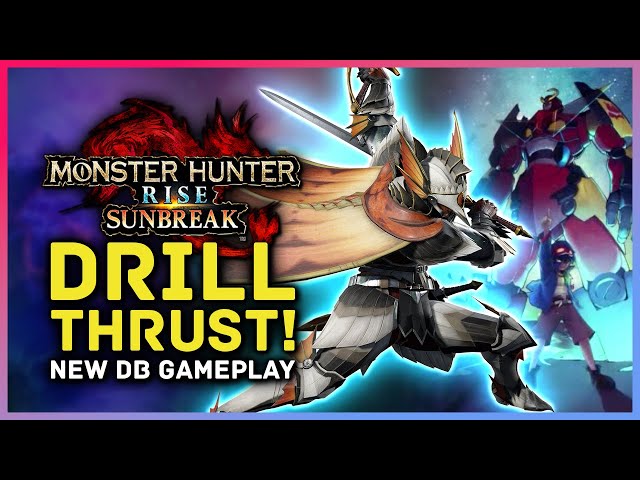 Monster Hunter Rise Sunbreak - GURREN LAGANN DRILL THRUST! New DB Silkbind, Switch Skills & Gameplay