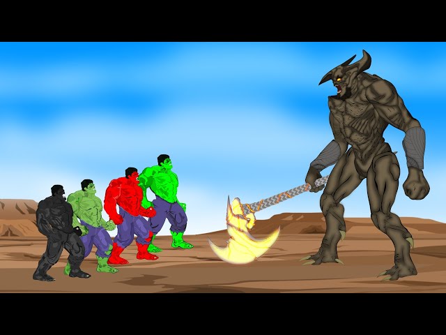 Color Team Hulk vs Steppenwolf [HD]
