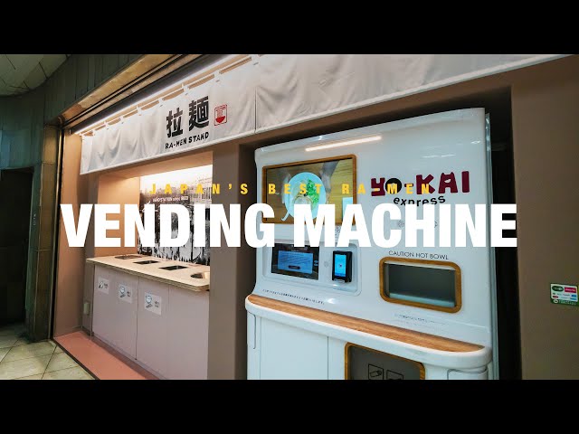 Ramen Vending Machines You Should try in Japan