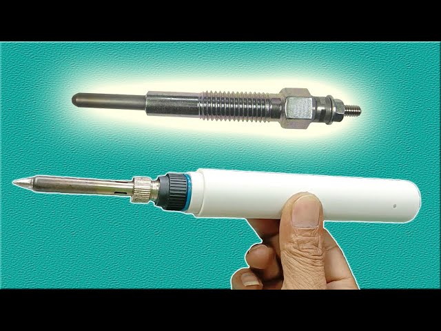CREATIVE IDEAS: POWERFUL Cordless Soldering!!! From Car Glow Plugs