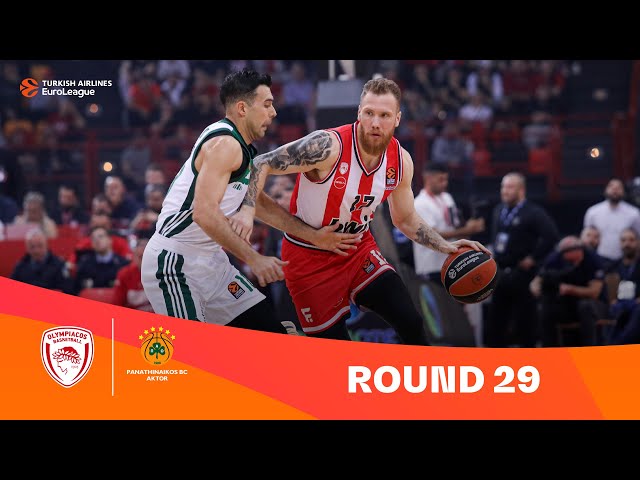 Olympiacos-Panathinaikos | Round 29 Highlights | 2023-24 Turkish Airlines EuroLeague