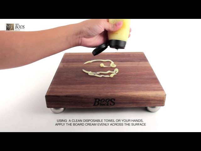 How to oil your John Boos cutting board