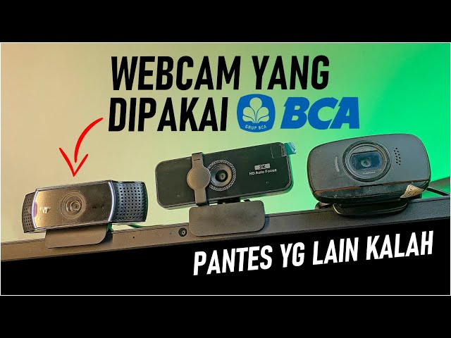 @376 INI DIA ALASAN, kenapa BANK BCA pakai webcam ini gak mau lain | streamer HD Logitech c922,925