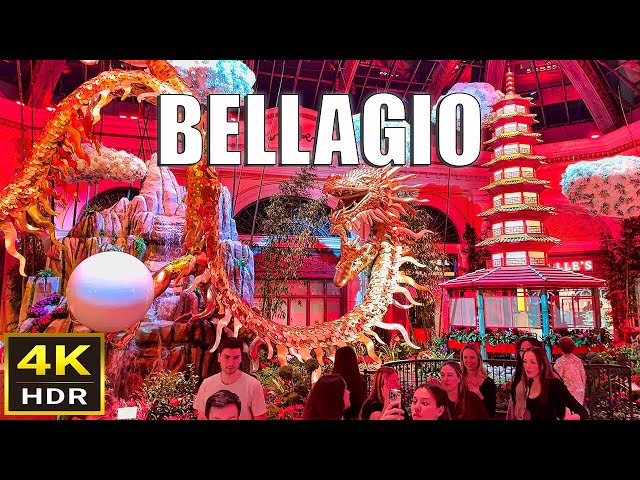 Bellagio Las Vegas Walk - January 2024 - Lunar New Year Conservatory
