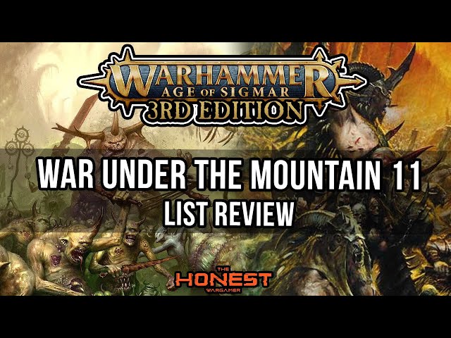 War under the Mountain 11 List Review Show | The Honest Wargamer