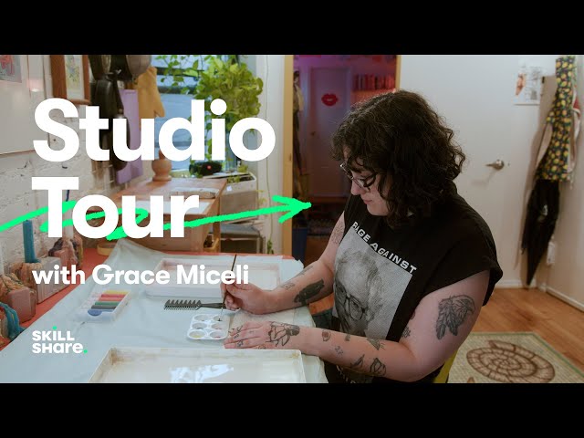 How Artist Grace Miceli Designed Her At Home NYC Art Studio