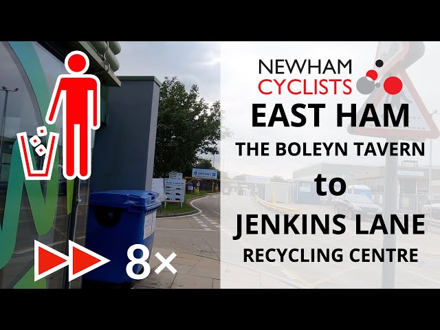 (Sped-Up) Cycling from East Ham to Jenkins Lane RRC, London—ride to the tip!