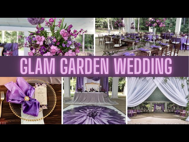 GLAM GARDEN WEDDING| EVENT PLANNING, BACKDROPS AND MORE | LIVING LUXURIOUSLY FOR LESS