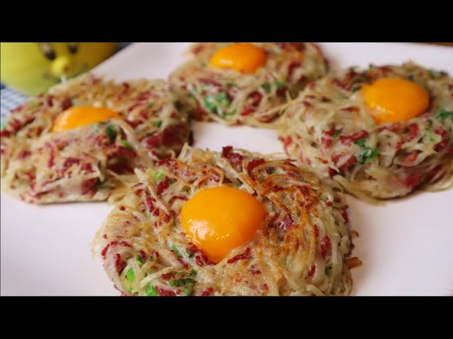 I have never eaten such delicious eggs! Simple and easy breakfast! ASMR