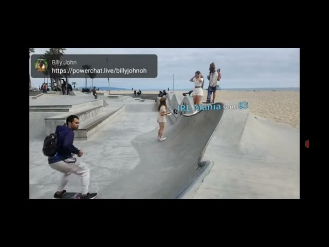 Billy John skates Venice Beach skate park #IP2