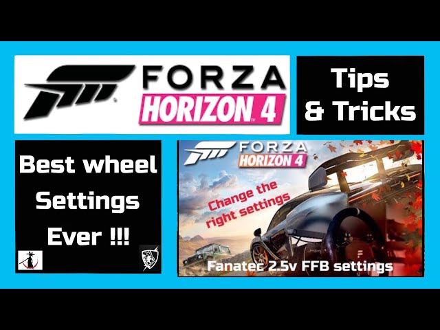 Forza Horizon 4 - Best wheel settings ever!!!!