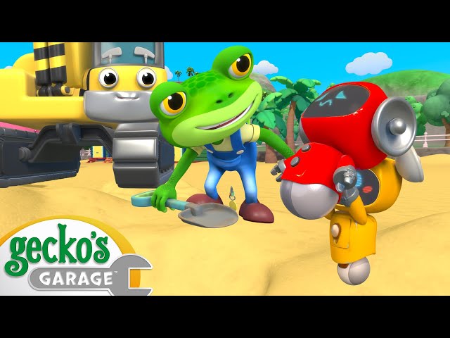 Magnetic Sandcastle Search | Gecko's Garage | Cartoons For Kids | Toddler Fun Learning