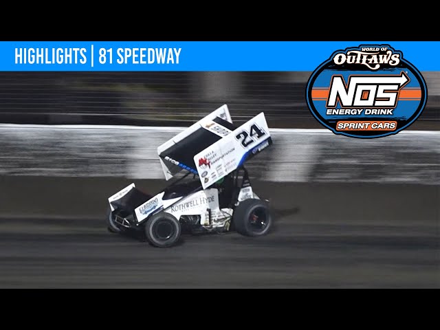 World of Outlaws NOS Energy Drink Sprint Cars | 81 Speedway | March 30, 2024 | HIGHLIGHTS