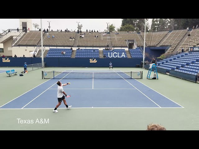 Govind Nanda (UCLA) vs Raphael Perot (TAMU) College Tennis