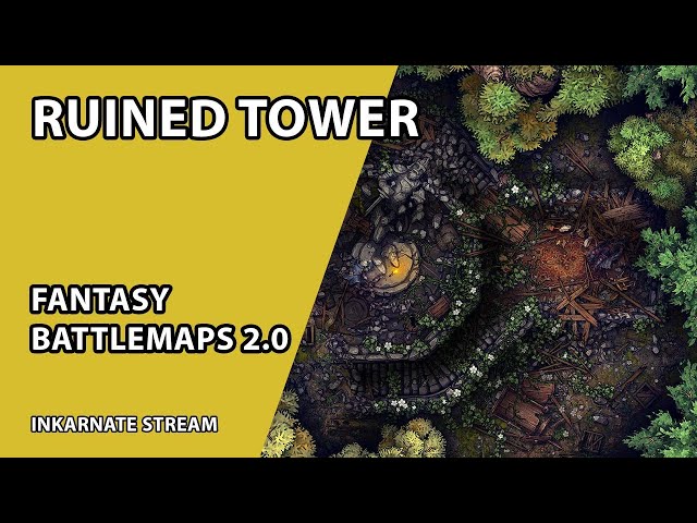 Ruined Tower | Inkarnate Timelapse