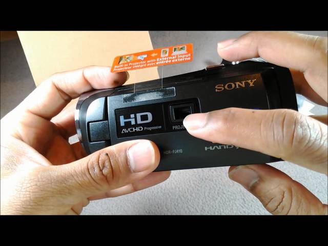 Sony HDR-PJ410 Full HD 1080 Projector Camcorder Unboxing (Australia)