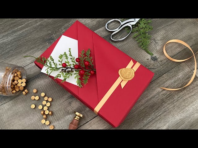 Double Pocket Gift Wrapping (*for shallow, rectangular boxes) | Gift Wrapping Ideas