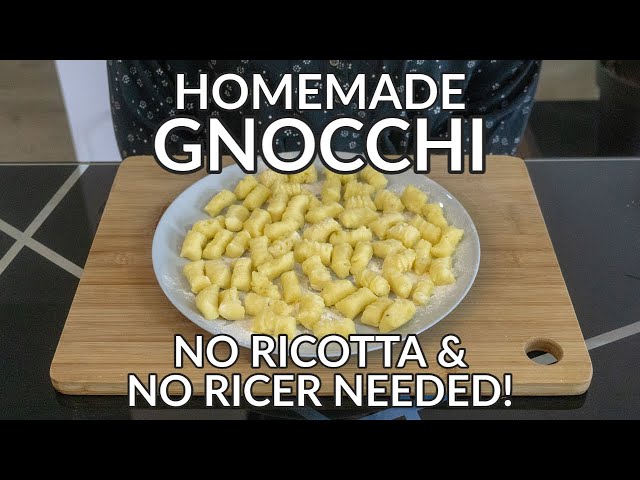 Homemade Gnocchi Without a Ricer Recipe: No Ricotta Used!