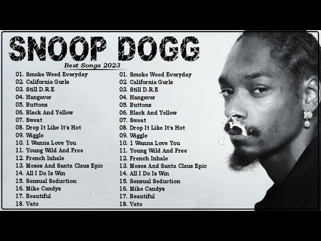 Greatest Hits of Snoop Dogg - Best of Snoop Dogg Mix / the old ones